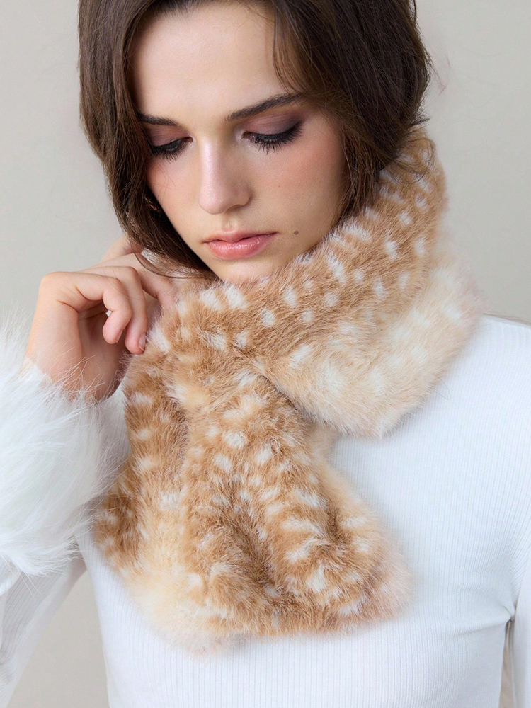 Women'S Winter Accessories Set - Winter Harajuku Elk Plush Scarf Christmas