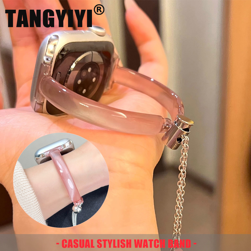 Resin Bangle Bracelet - Cat's Eye Bangle Strap For Apple