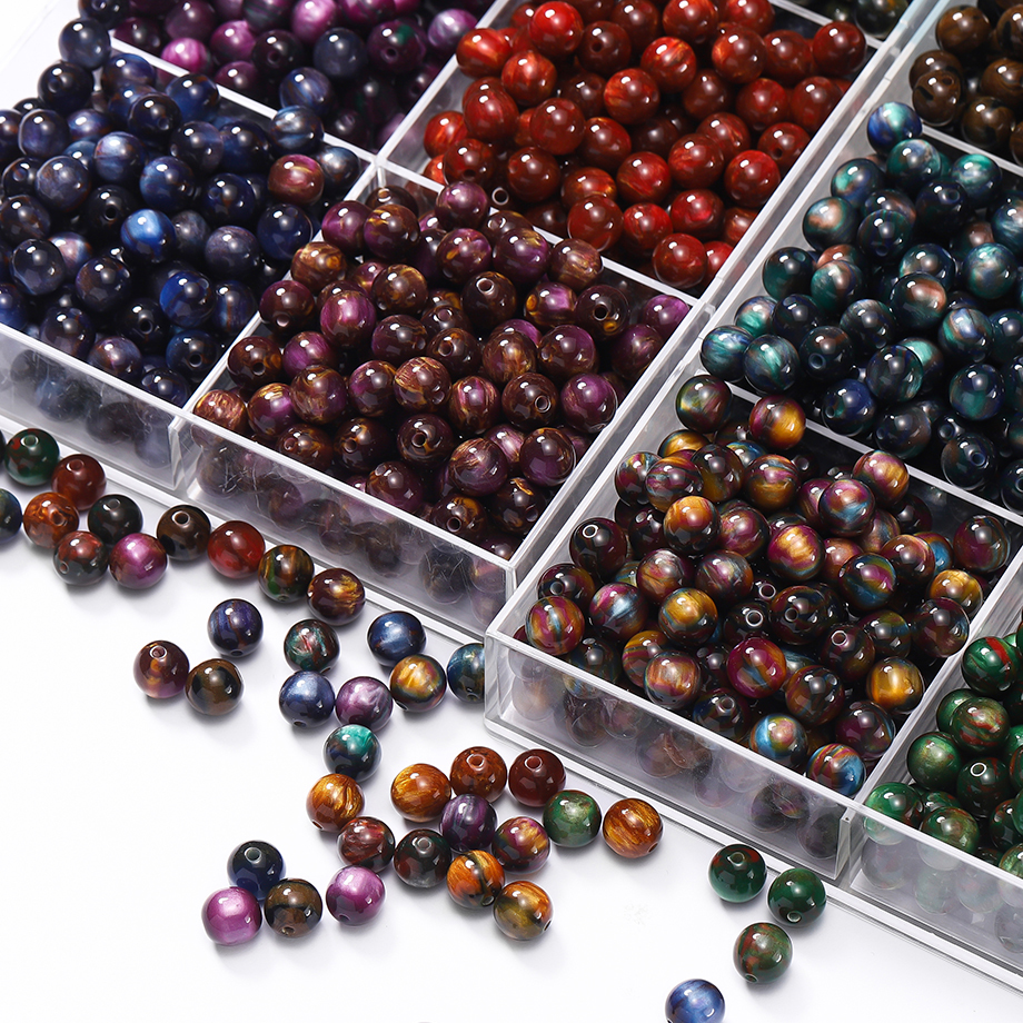 Resin Bangle Bracelet - 20-50pcs/lot Glitter Mitation Cat Eye Round