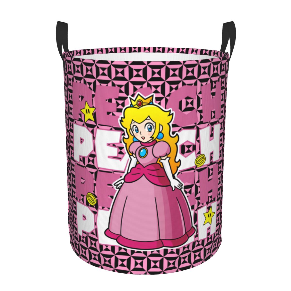 Women Accessories Hamper - Princess Peach Mario Anime Laundry Hamper