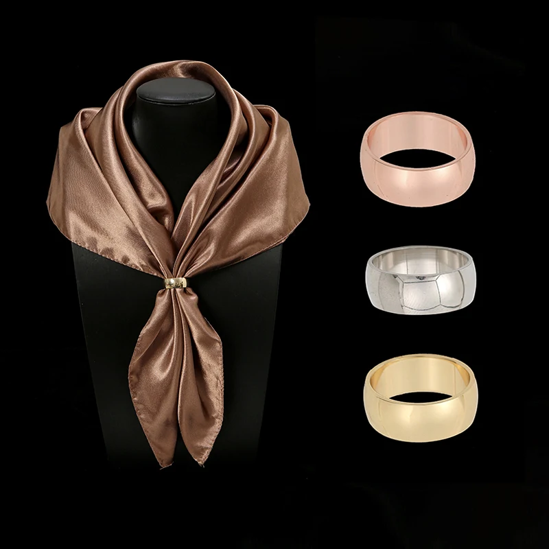 Women'S Winter Accessories Set - Fashion Metal Scarf Buckle Butterfly Shawl