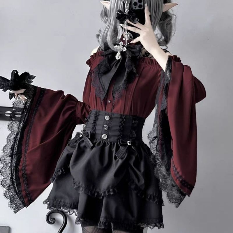 Women'S Accessories Louis Vuitton - Gothic Y2k Lolita Style Shirts Women