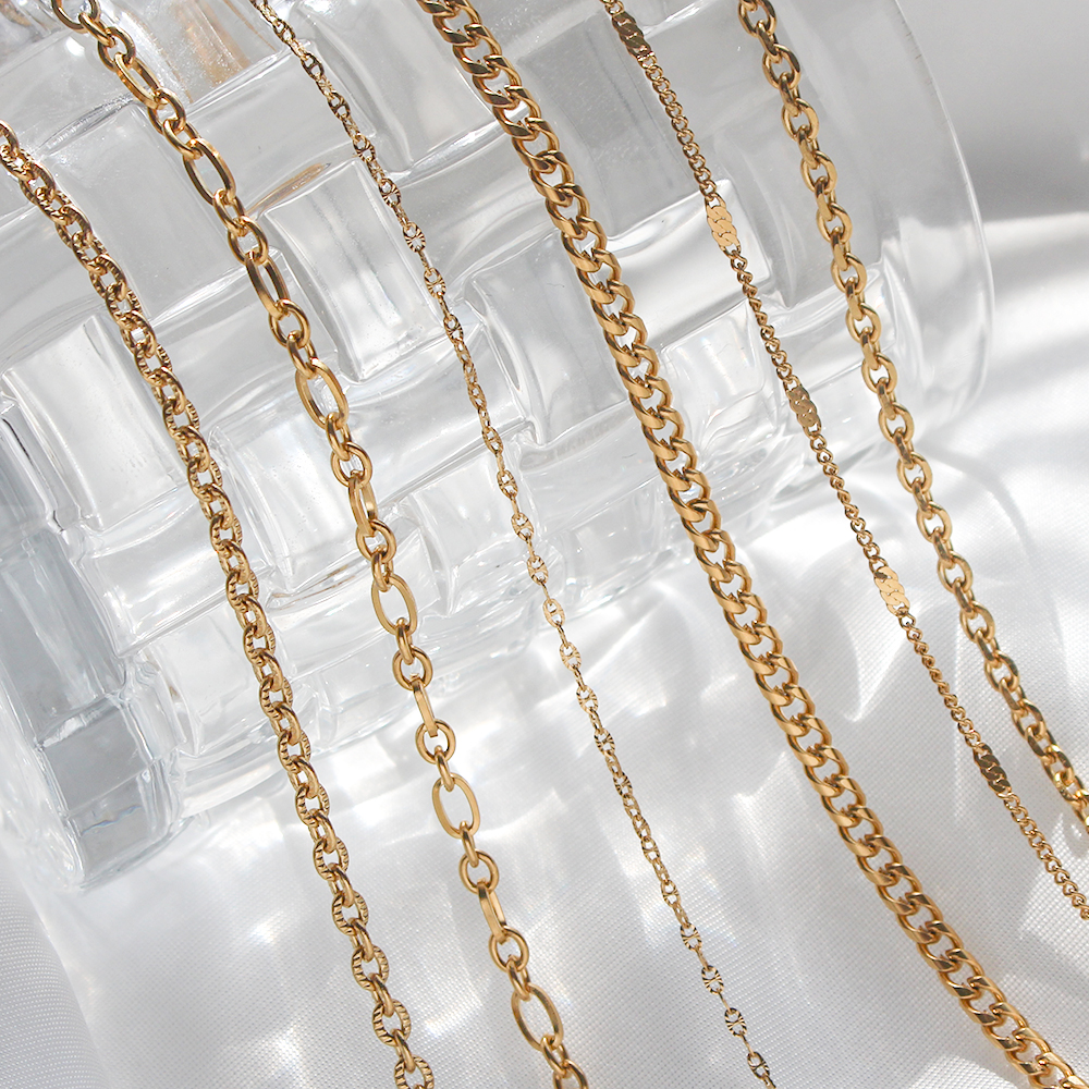 Coin Necklace Delicate - Tarnish Free Thin Delicate Link Flower