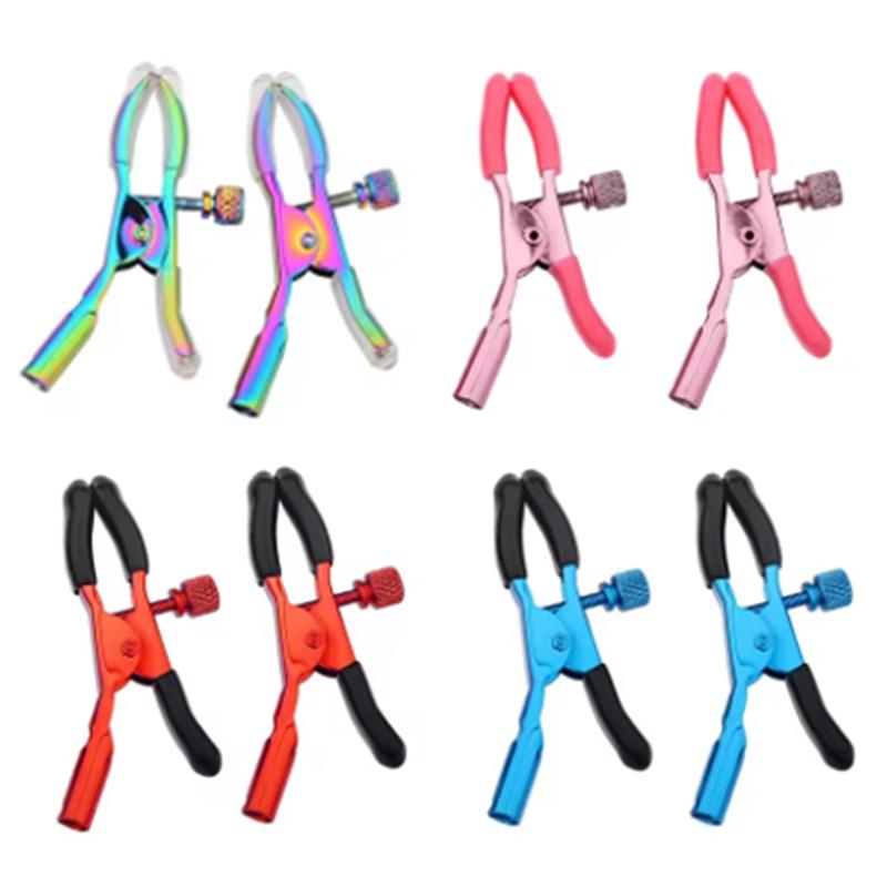 Women Accessories Combo - 1Pair Colorful Metal Nipple Clamps Suckers