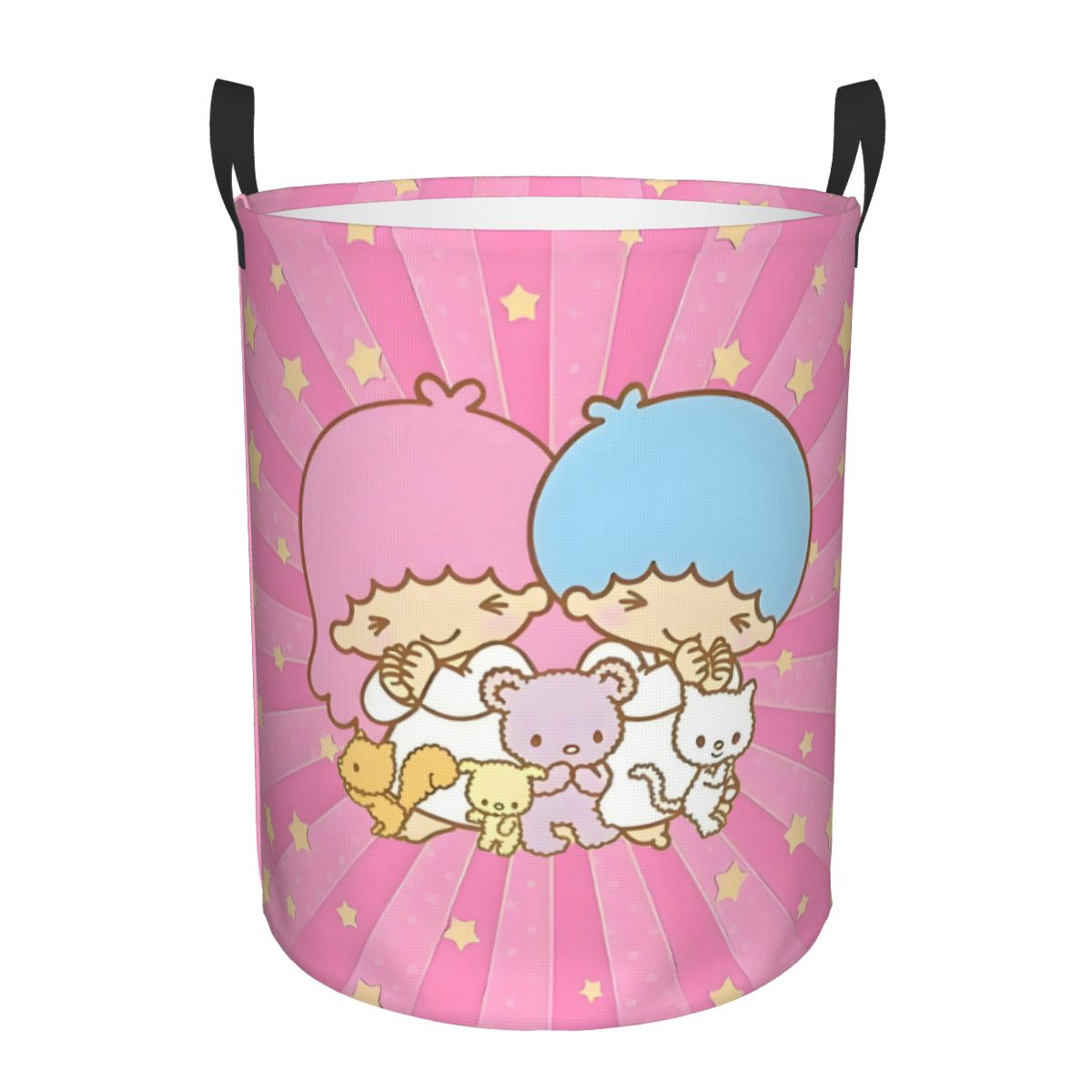 Women Accessories Hamper - Cartoon Little Twin Stars Laundry Hamper