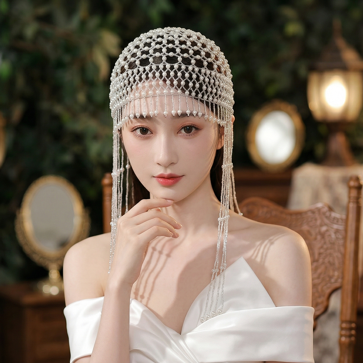 Luxury Pearls Beaded Headwrap  - Women'S Accessories List recension och pris