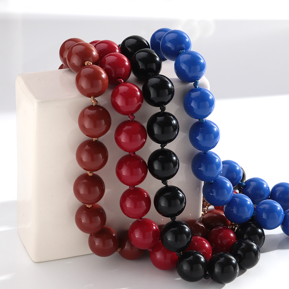 Fashion Colorful Large Round A - Resin Bangle Bracelet recension och pris