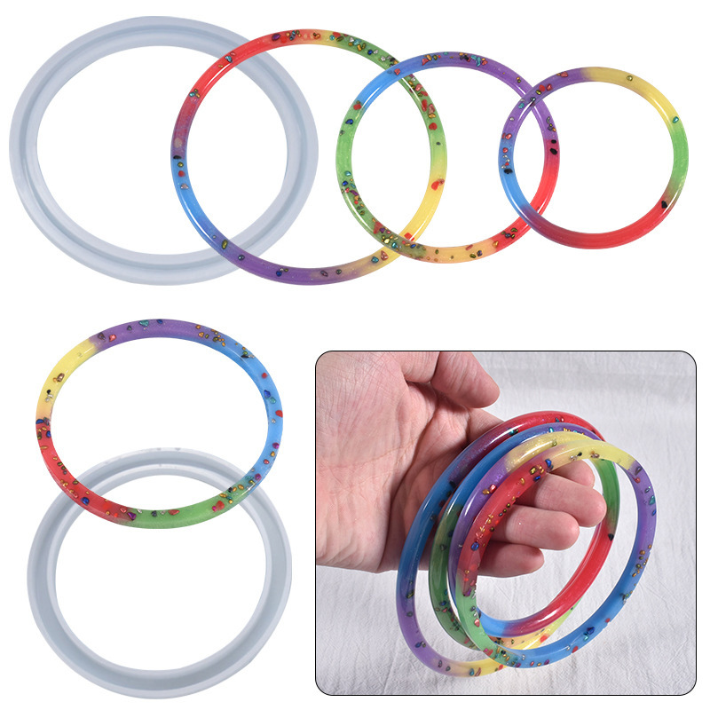 3pc Silicone Mold for Epoxy Re - Resin Bangle Bracelet recension och pris