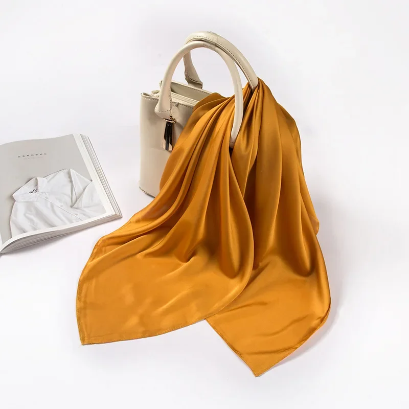 Satin Scarf Women 70cm Solid C - Women Accessories Wholesale China recension och pris