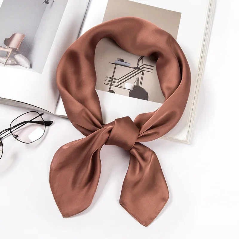 Satin Scarf Women 70cm Solid C - Women Accessories Wholesale China recension och pris