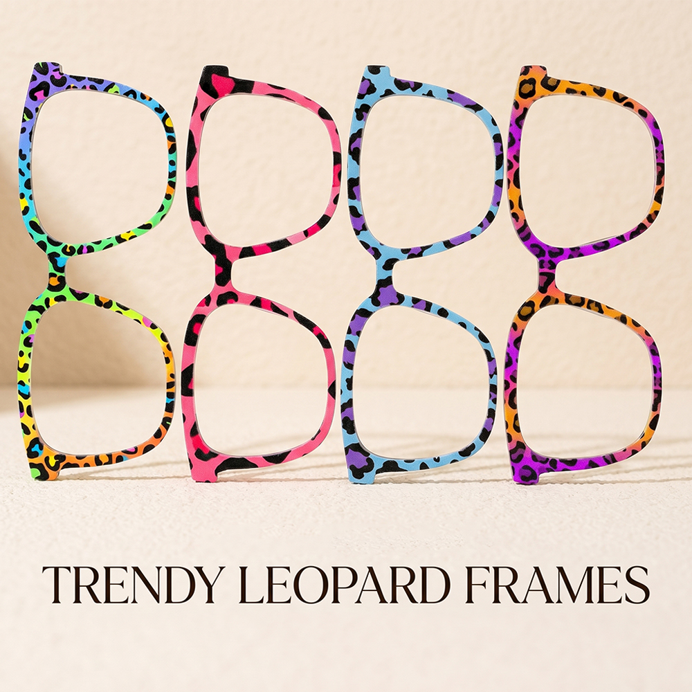 Trendy Rainbow Leopard Print S - Women Accessories Photos recension och pris