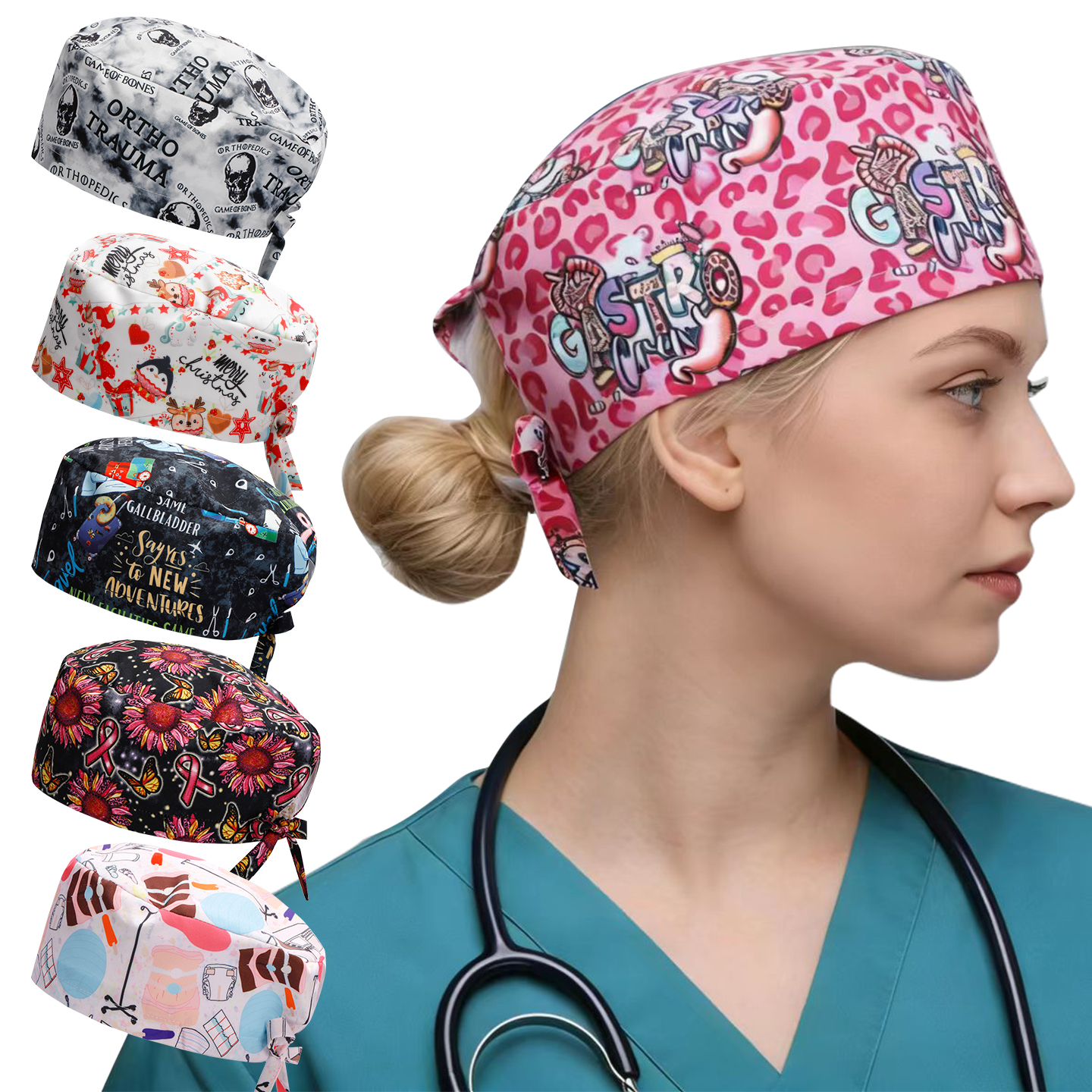 2026 Scrub Nursing Cap Men Wom - Women'S Work Accessories recension och pris