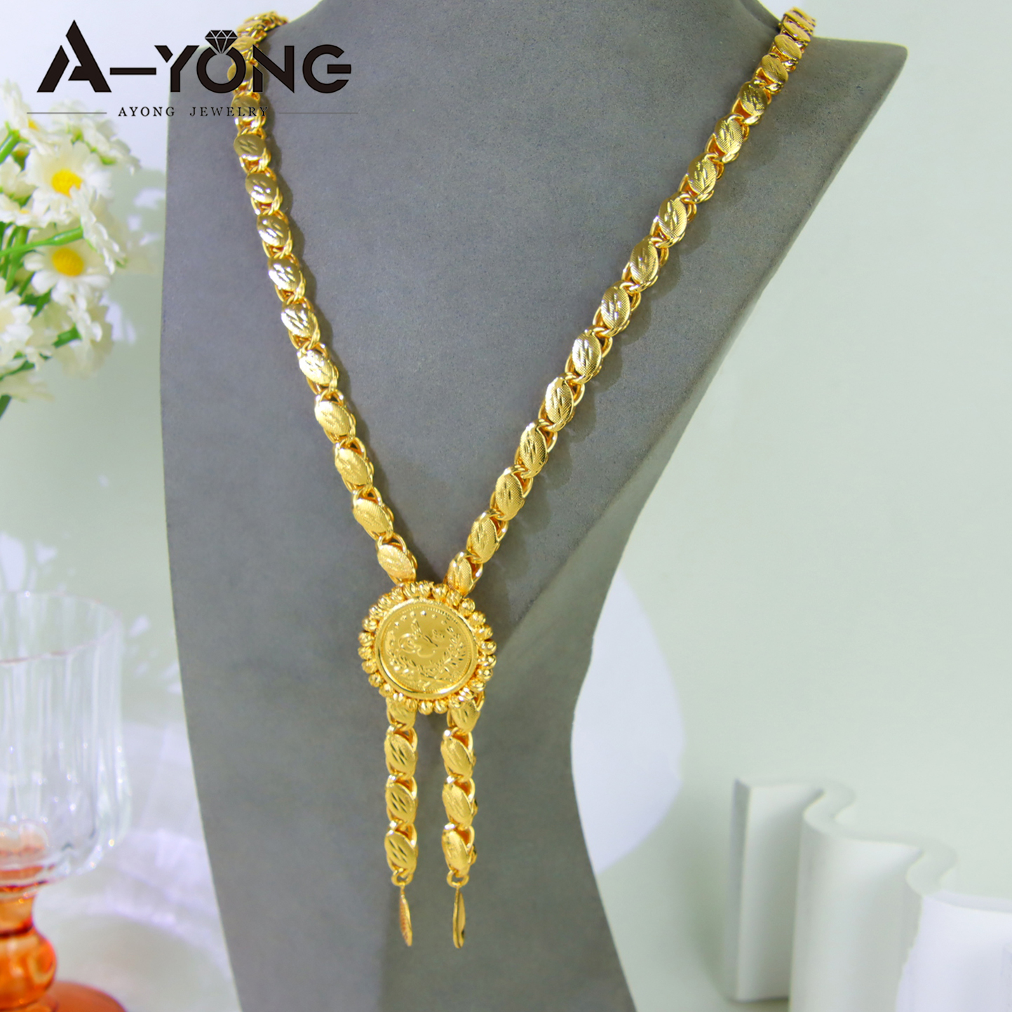 Delicate Algeria Wedding Long  - Coin Necklace Delicate recension och pris