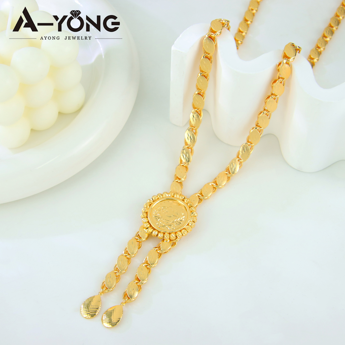 Delicate Algeria Wedding Long  - Coin Necklace Delicate recension och pris