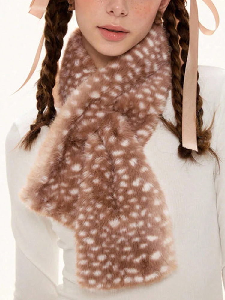Winter Harajuku Elk Plush Scar - Women'S Winter Accessories Set recension och pris