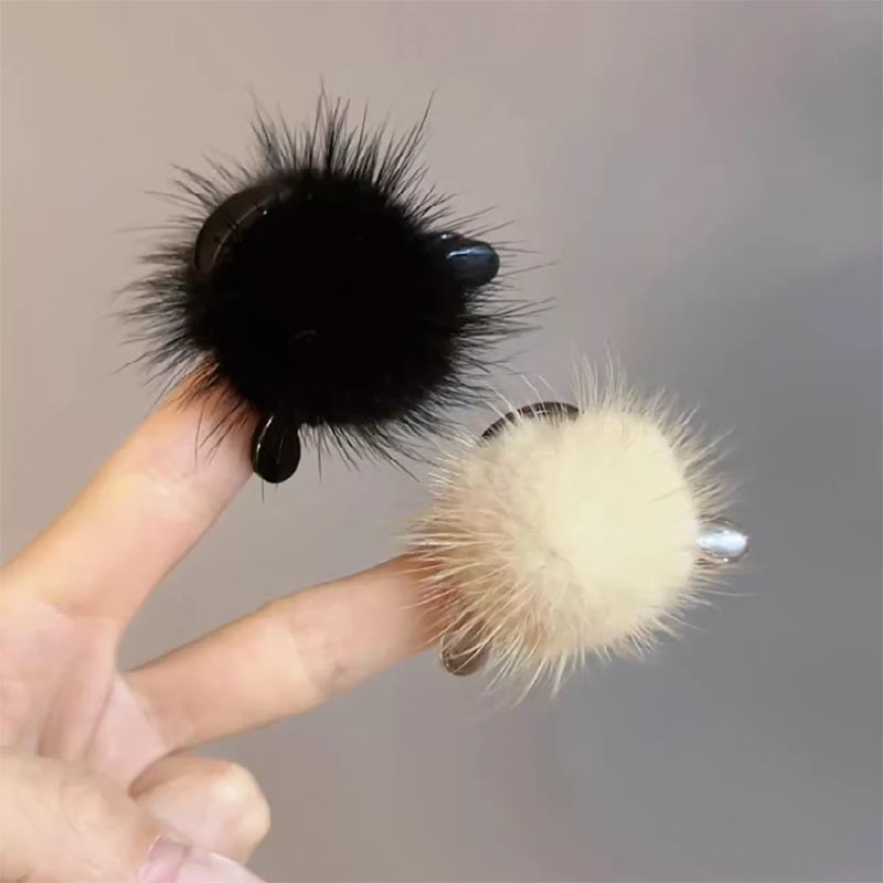 2pcs/set Cute Hairball Small H - Women'S Winter Accessories Set recension och pris