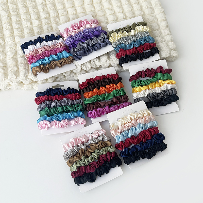 Satin scrunchies shaped like p - Women Accessories In Amazon recension och pris