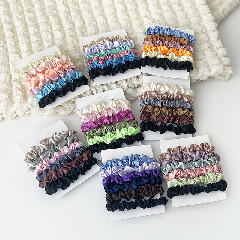 Satin scrunchies shaped like p - Women Accessories In Amazon recension och pris