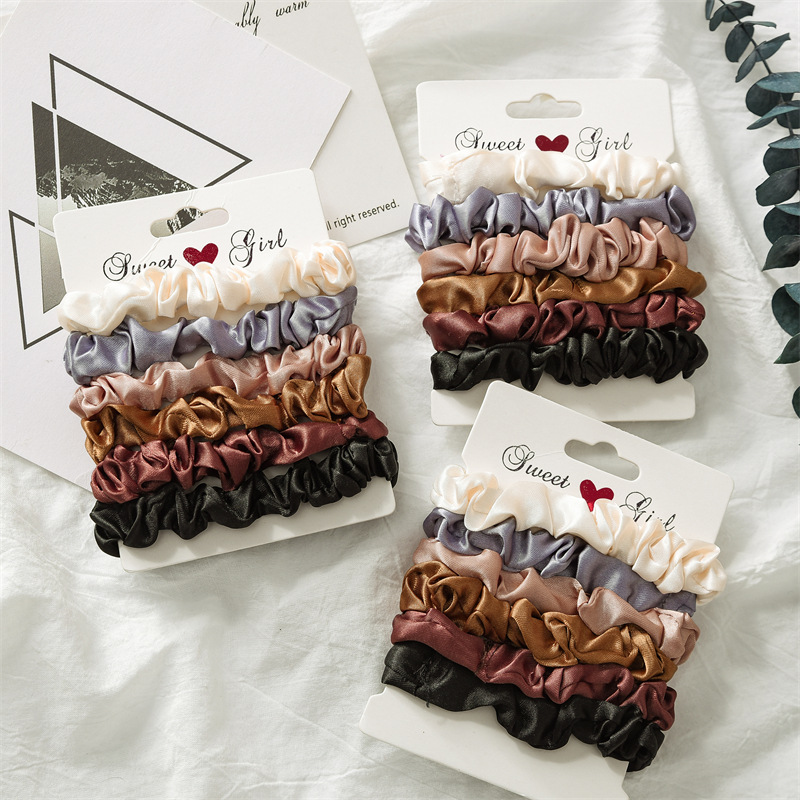 5/6pcs Satin Hair Scrunchies f - Women Accessories Wholesale China recension och pris