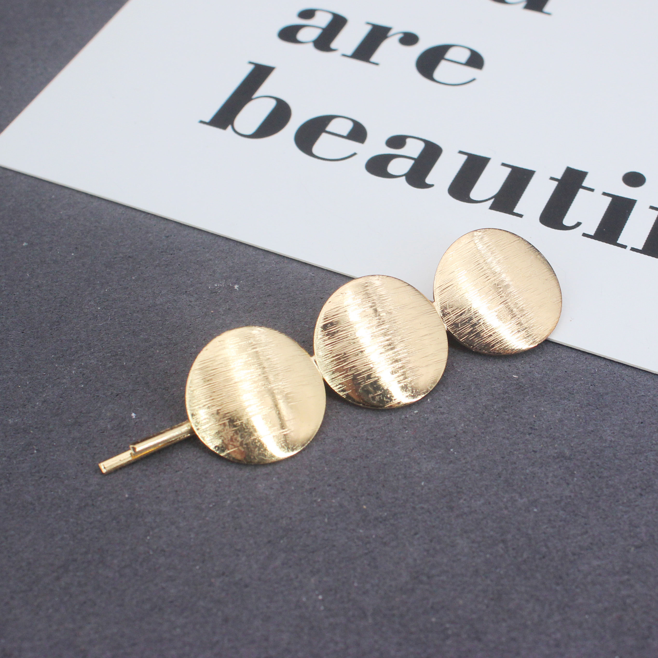 Gold Plated Metal Coin Barrett - Women Accessories Wholesale China recension och pris