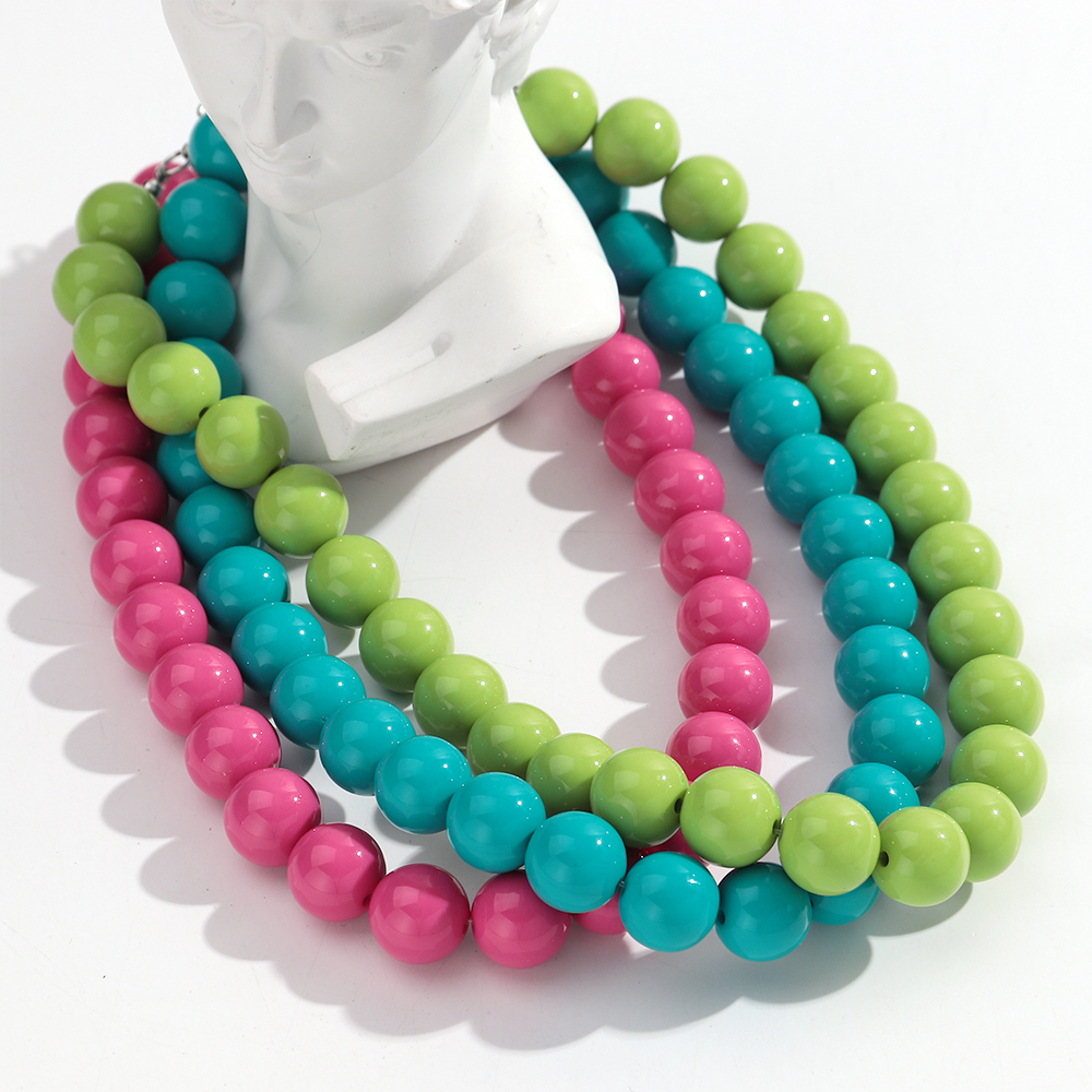 Fashion Colorful Round Acrylic - Resin Bangle Bracelet recension och pris
