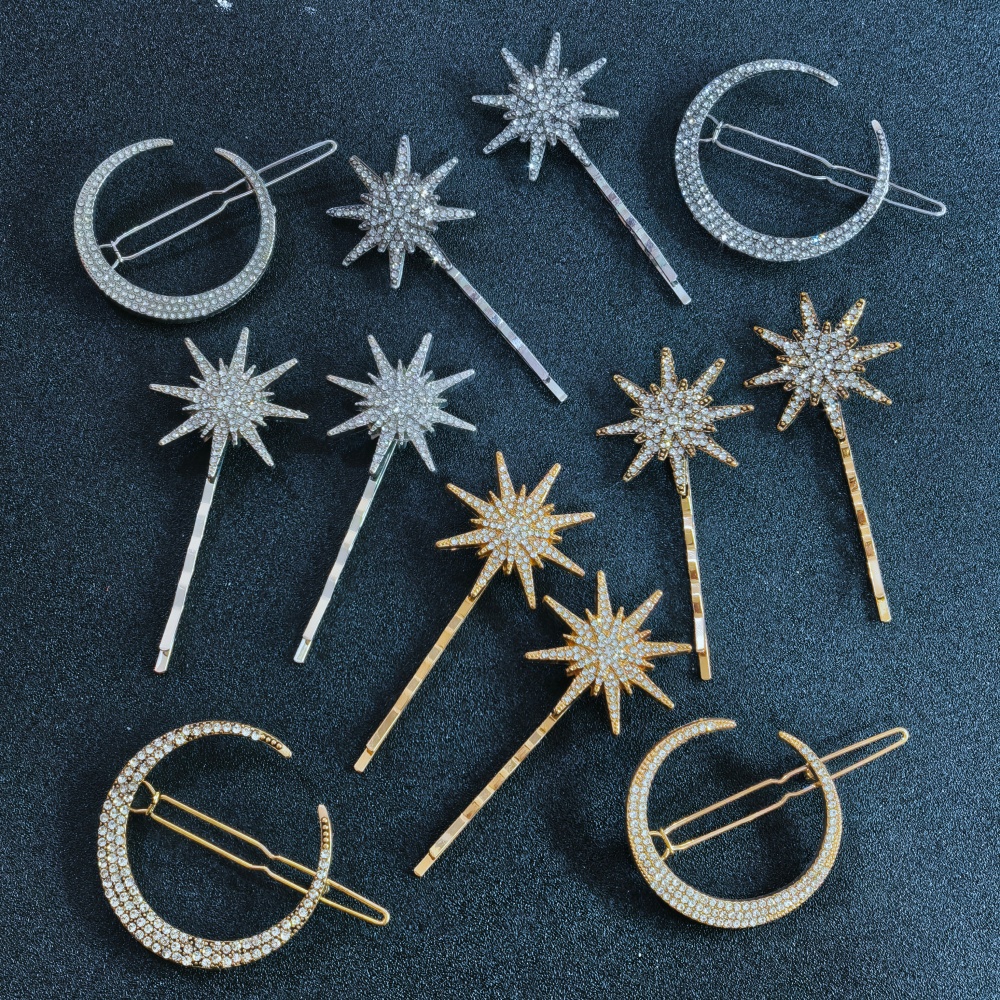 3/4 pcs set Crystal Star Hairp - Women'S Accessories List recension och pris
