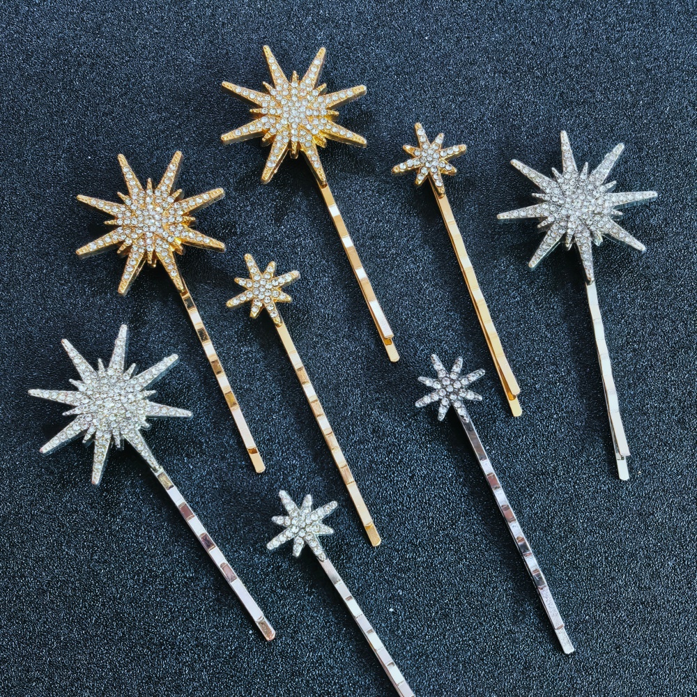 3/4 pcs set Crystal Star Hairp - Women'S Accessories List recension och pris