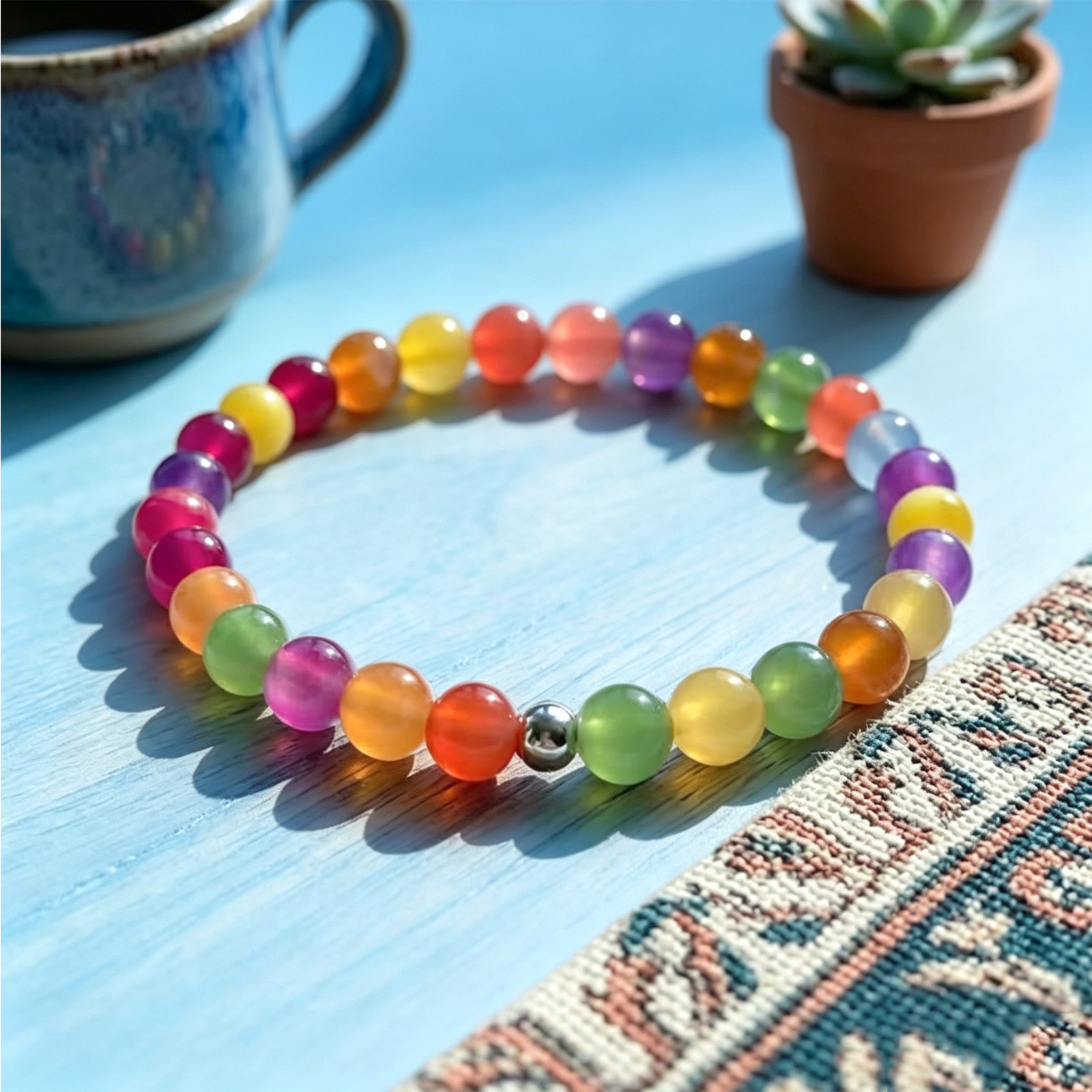 Dopamine color changing bead n - Resin Bangle Bracelet recension och pris