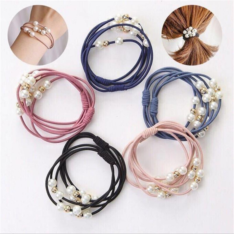 10pcs Basic Knot Pearls Elasti - Women Accessories Wholesale China recension och pris