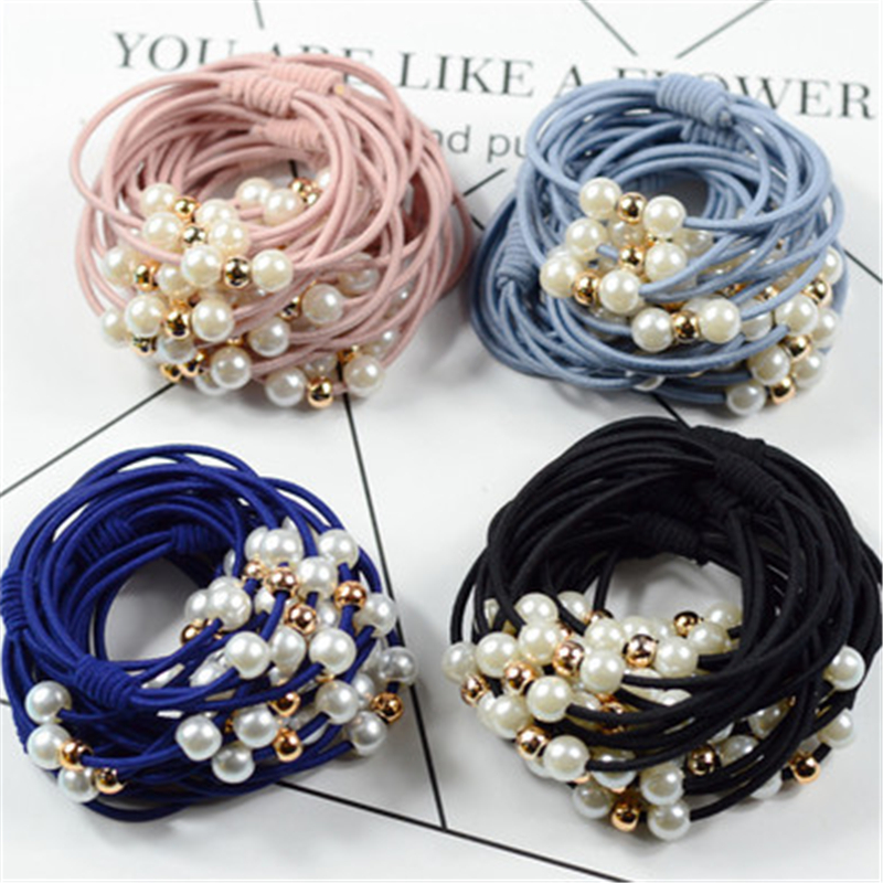10pcs Basic Knot Pearls Elasti - Women Accessories Wholesale China recension och pris