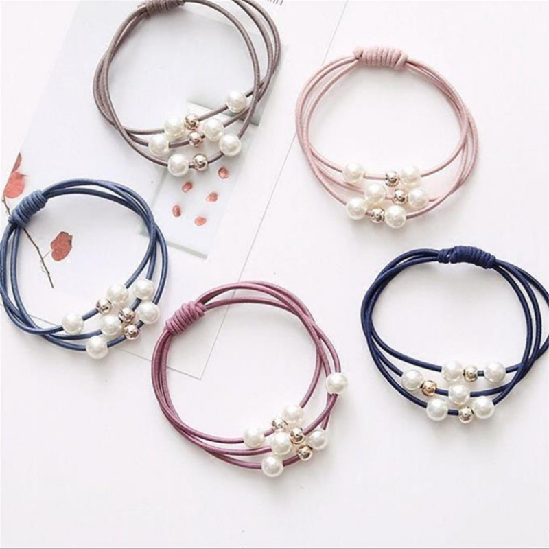 10pcs Basic Knot Pearls Elasti - Women Accessories Wholesale China recension och pris