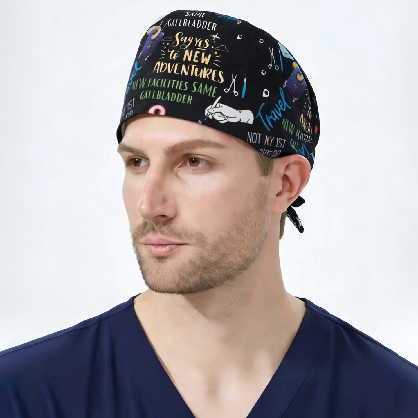 Cartoon Printing Surgical Caps - Women'S Work Accessories recension och pris