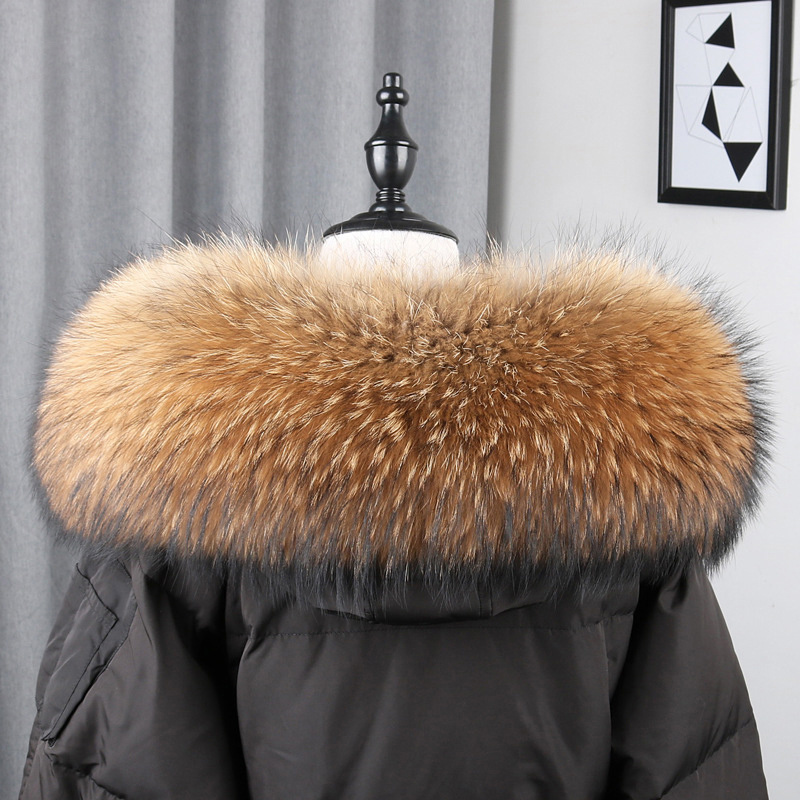 100% Real Fur Collar Coat Wint - Women'S Winter Accessories Set recension och pris