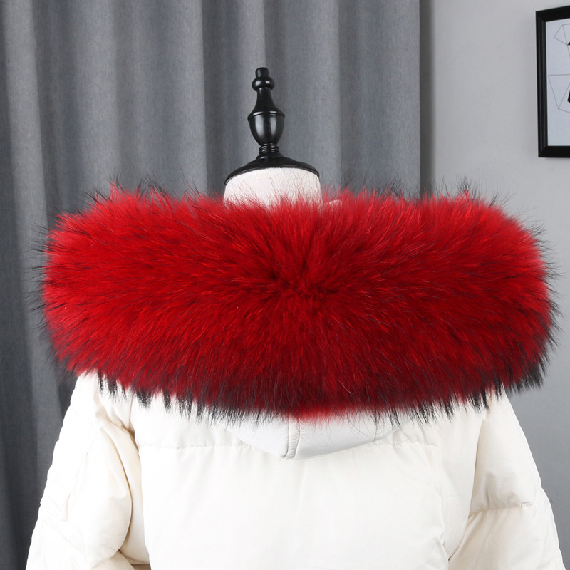 100% Real Fur Collar Coat Wint - Women'S Winter Accessories Set recension och pris