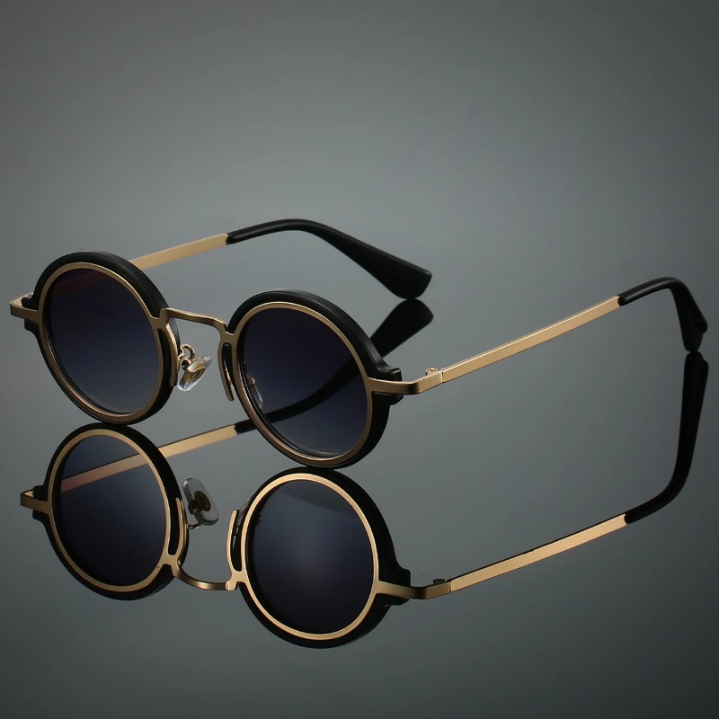 New Retro Metal Round Frame Su - Women Accessories Photos recension och pris