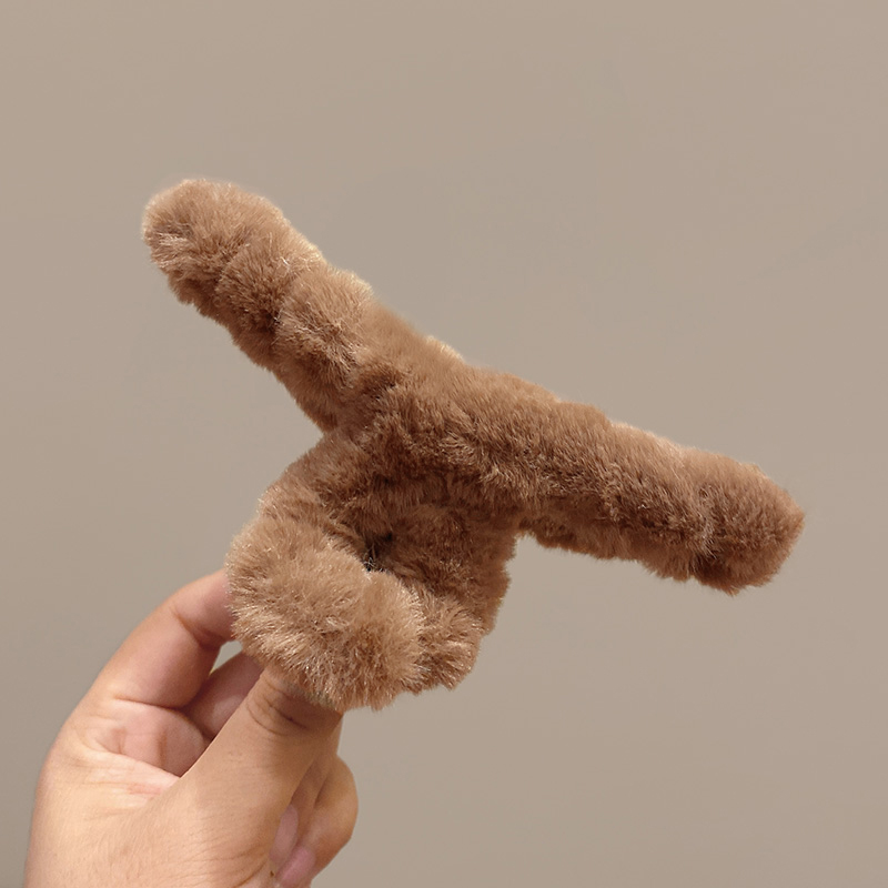 Molans Large Plush Hair Claw S - Women'S Winter Accessories Set recension och pris