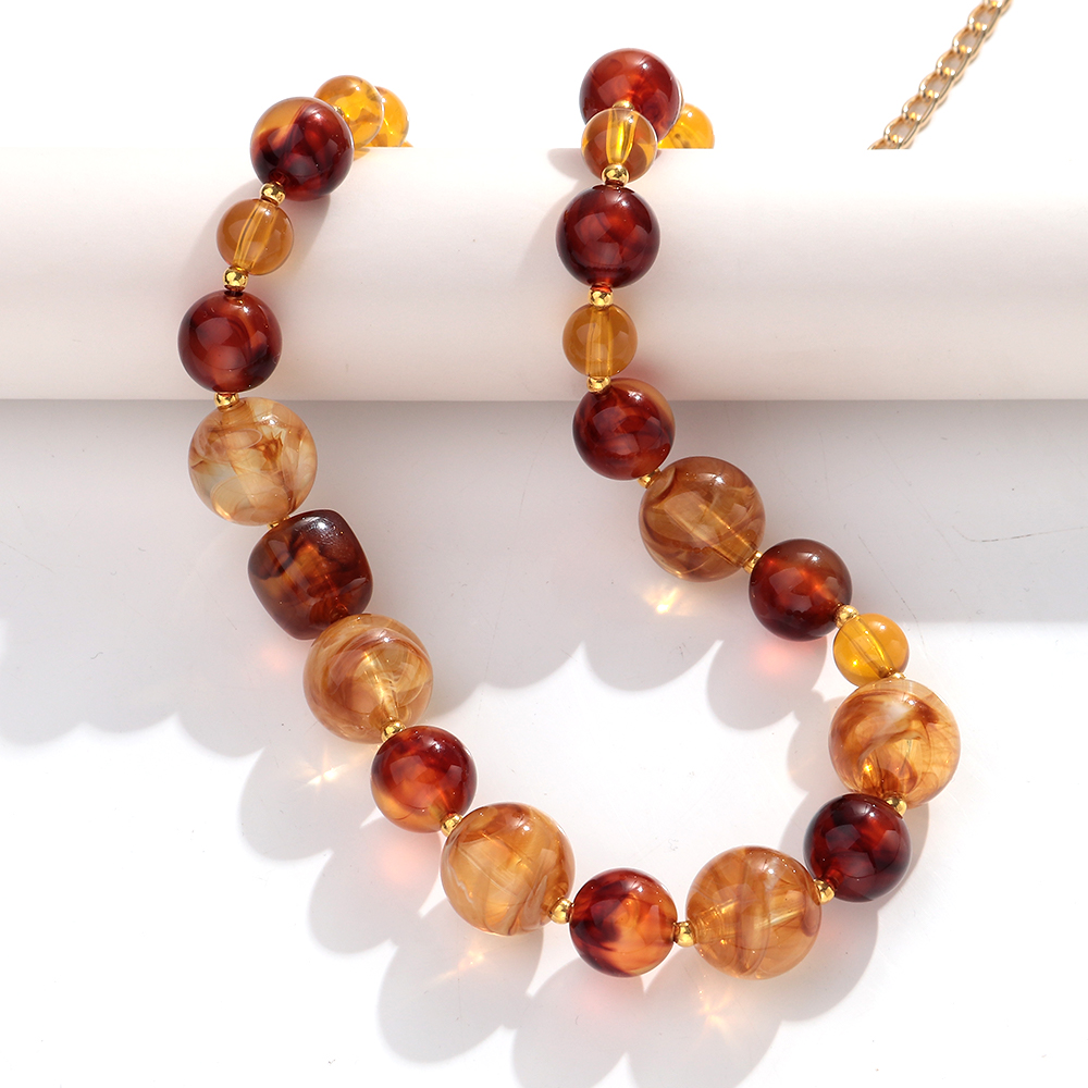 New Trendy Resin Round Beads C - Resin Bangle Bracelet recension och pris